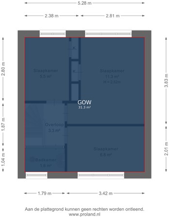 Floorplan - De Genestetstraat 7, 2041 PL Zandvoort